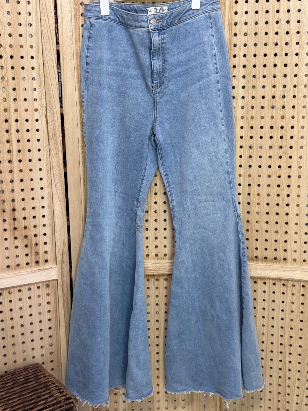 We The Free Free People Flare Jeans Womens 30 Extreme Bell Bottom Boho Retro Den